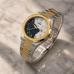 Viokai Arabic Edition – Milky White & Black Dial Dual-Tone Quartz Watch - Image 2