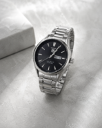 TAG Heuer Carrera Calibre 5 – Silver Case Black Dial Watch - Image 4
