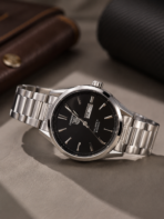 TAG Heuer Carrera Calibre 5 – Silver Case Black Dial Watch - Image 2