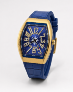 Matturi CR7 Edition – Golden & Silver Case Blue Strap Quartz Watch