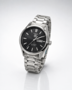 TAG Heuer Carrera Calibre 5 – Silver Case Black Dial Watch